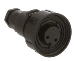 Buccaneer Waterproof Flex Power Cable Connector - Socket Contact - 3 Pole