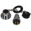 Plugs & Socket - 4-Pin - Chrome Plated Brass