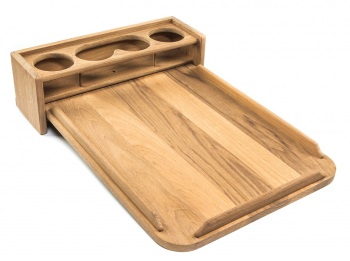 Table W/Drink Holder - Teak