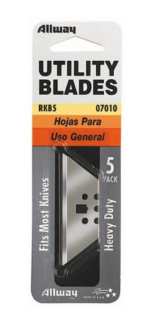 Replacement Utility Knife Blades - 5 Blades