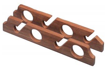 Teak Rod Holders - 4-Pole Rack