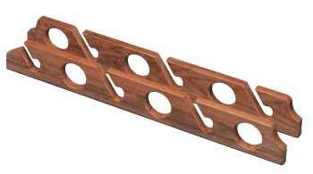 Teak Rod Holders - 6-Pole Rack