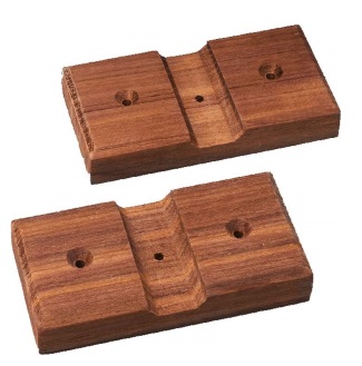 Teak Rod Storage Rack Mounting Boards - Pair