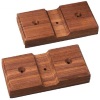 Teak Rod Storage Rack Mounting Boards - Pair