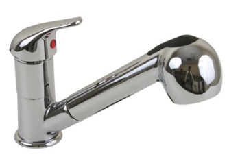 Scandvik Single-Lever Basin/Galley Mixer - Chrome Plated Brass