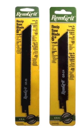 "RemGrit" Carbide Grit Reciprocating Saw Blades