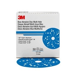 3M "Hookit" Blue Abrasive Discs Multi-Hole