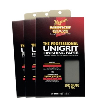 Meguiar's "Unigrit" Finishing Papers - Wet or Dry