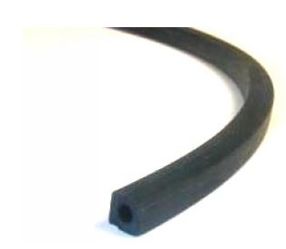 Portlight Gasket Seal - Hollow Black Rubber