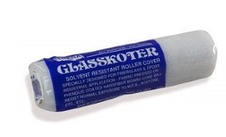 Corona "Glasskoter" Roller Sleeves - White Polyester - 3/8" Nap