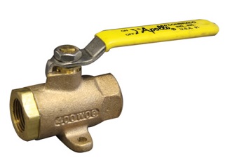 Fuel Shut-Off Valve - Ball Type - Bronze - 1/4"