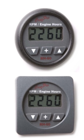 CruzPro RH60 Digital RPM/Engine Hours/Elapsed Time Gauges