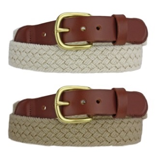 Leather Man Stretch Macrame Belts