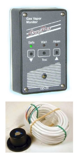 CruzPro GD20 Gas Vapor Detector with Controller