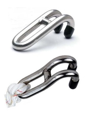 Johnson "Captain Hook" Chain Snubbers - Stainless Steel