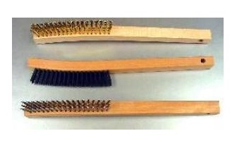 Scratch Brush - 14" Wood with Wire Fill