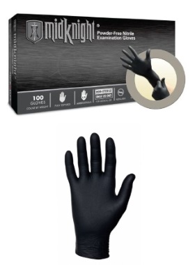 Microflex MidKnight Nitrile Gloves