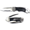 Folding Rigging Knife - Crew - Black Handle - 3/4 Serrated Blade