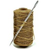 Sail Twine & Needle - Waxed Polyester - Brown - No. 3