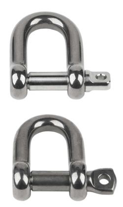 Schaefer Forged "D" Shackles - Stainless Steel