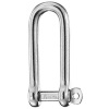 Wichard Long "D" Shackles - Captive Pin - Stainless Steel