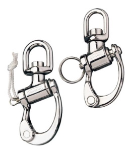 Ronstan Trunnion Snap Shackles - Small Swivel Bail - Stainless Steel