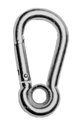 U.S. Rigging Carbine Hooks with Eyelet - Stainless Steel