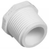 Spears MPT Pipe Plugs - Schedule 40 White PVC