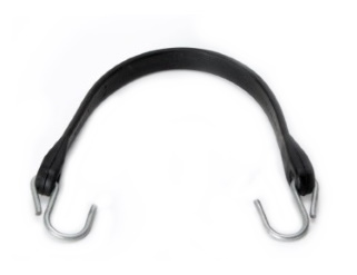 Straps - Heavy-Duty Rubber with S-Hooks - 15"