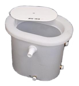 "Better Bait Bucket" Polyethylene Bait Tank - Oval - 14 Gallons