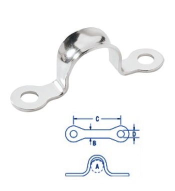 Flared Top Eye Strap - 1/2"