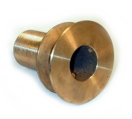 Bronze Thru-Hull & Nut - Flush Mount - 1/2"