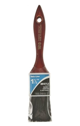 Linzer "Valu-Line" Black Chinese Bristle Brush - 1-1/2"