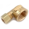 Compression Elbows - Female Pipe Coupling - Brass