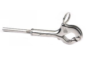 Johnson Hand-Crimp "Over Center" Snap Gate Hook - Stainless Steel