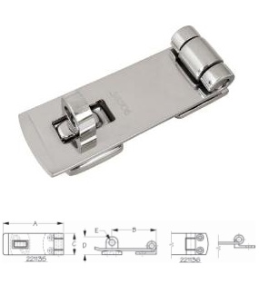 Sea-Dog Swivel Hasp - Flush Hinge - Stainless Steel