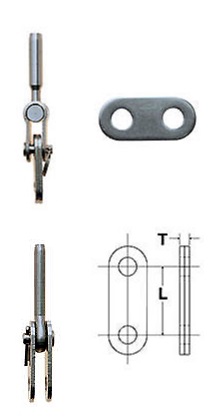 Adapter Link Plates - Pin Dia 5/16" - Pair