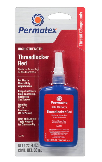 "Threadlocker" - High Strength - Red - 36 ml