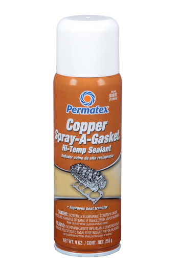 Permatex&#174; Copper Spray-A-Gasket&#174; Hi-Temp Sealant - 9 oz. Aerosol Can