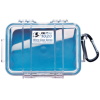 Pelican Water-Resistant 1020 Micro Case - Clear Case w/Blue Liner