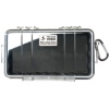 Pelican Water-Resistant 1060 Micro Case - Clear Case w/Black Liner