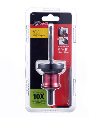 Blu-Mol Xtreme QuickCore 7/16" Quick Change Arbor Assembly w/Pilot Bit and Hex Key