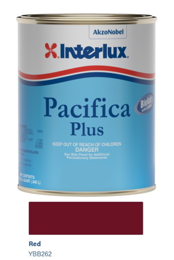 Interlux Pacifica Plus Antifouling Paint - Red - Gallon