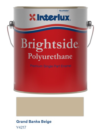 Interlux Brightside&#174; Polyurethane Topcoat - Grand Banks Beige - Quart