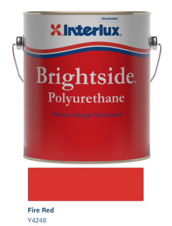 Interlux Brightside&#174; Polyurethane Topcoat - Fire Red - Quart