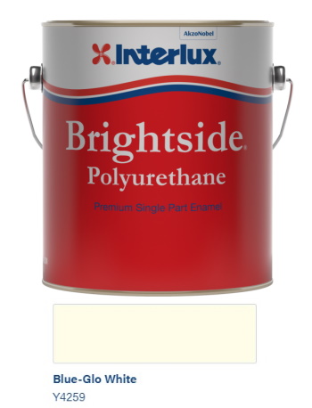 Interlux Brightside&#174; Polyurethane Topcoat - Blue-Glo White - Quart