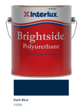 Brightside&#174 Polyurethane Topcoat - Dark Blue - Quart