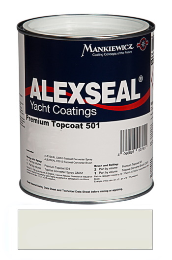 Alexseal Premium Topcoat 501 - Fleet White - Quart