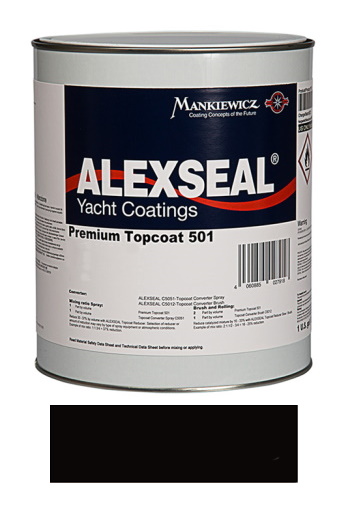 Alexseal Premium Topcoat 501 - Super Jet Black - Gallon