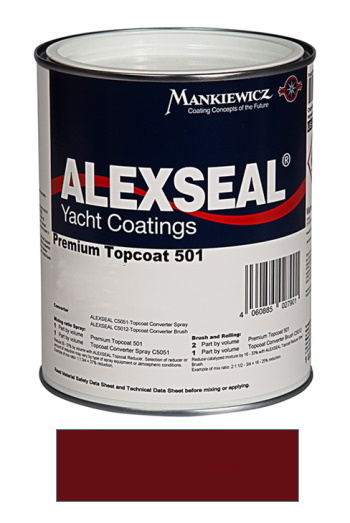 Alexseal Premium Topcoat 501 - Wine Red - Quart